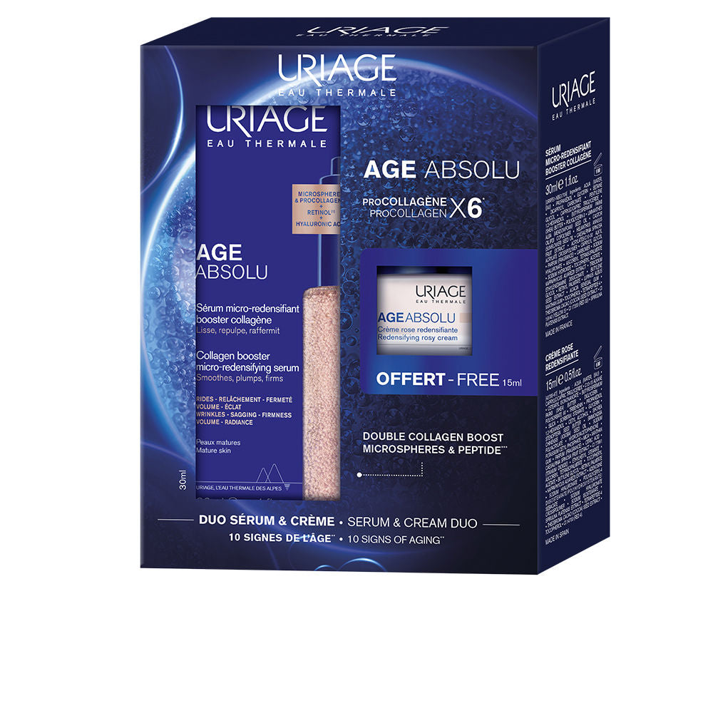 AGE ABSOLU MICRO-REDENSIFYING SERUM + PINK CREAM CASE 2 pcs