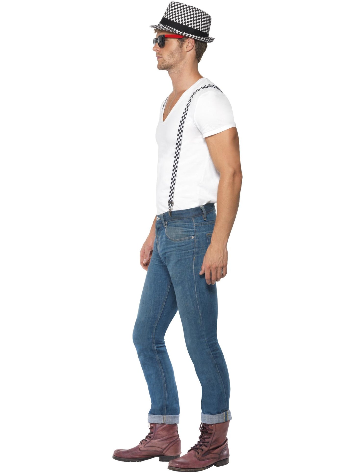 Smiffys 1980S Ska Two Tone Instant Kit, Black & White für Herren