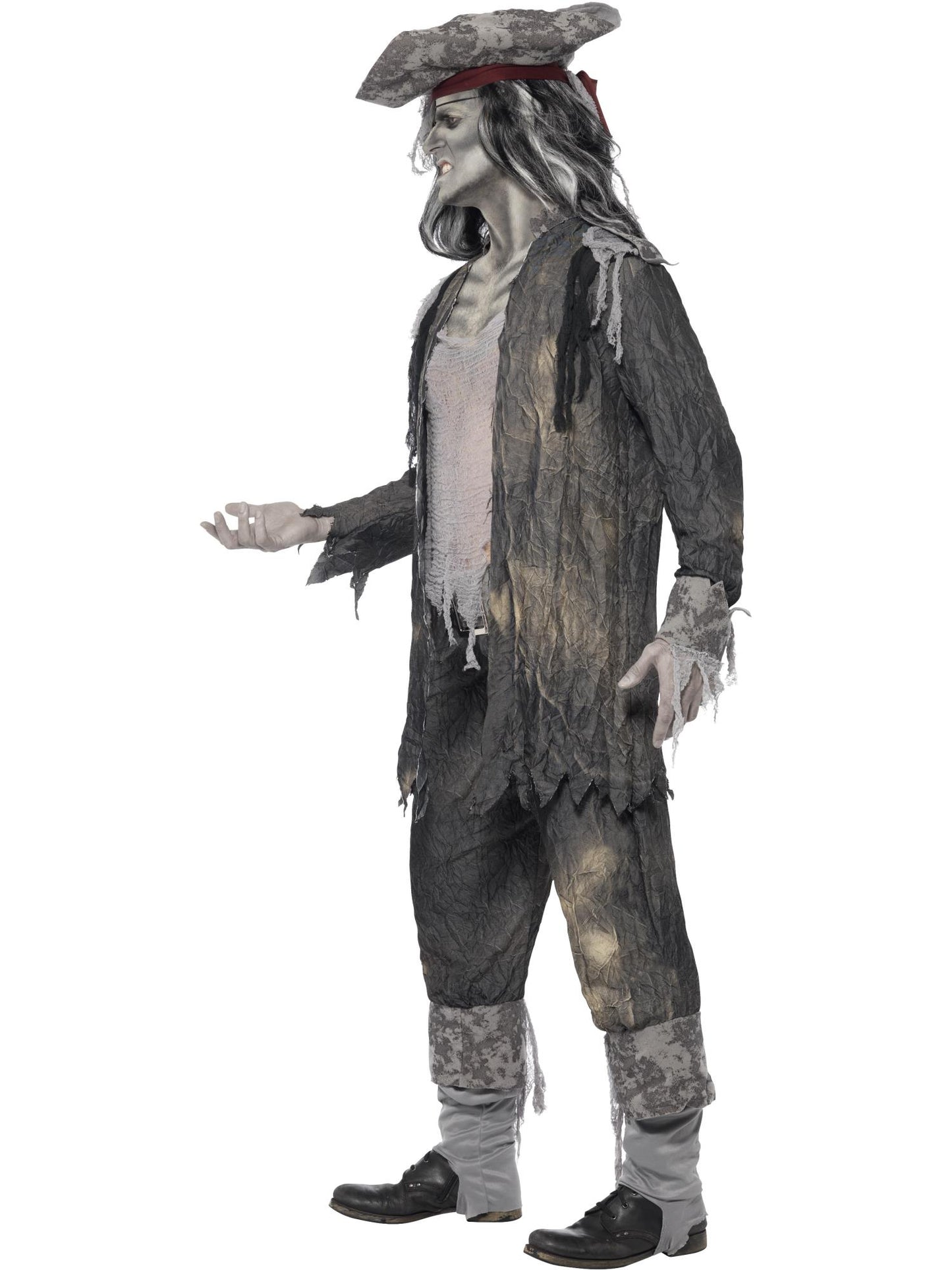 Smiffys GHOSTMUM Deluxe Ghost Ship Ghoul Costume, Grey CS für Herren