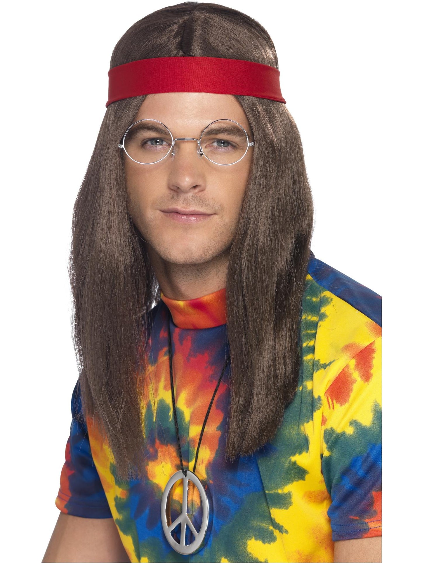Smiffys Hippie Man Kit, Brown AC für Herren