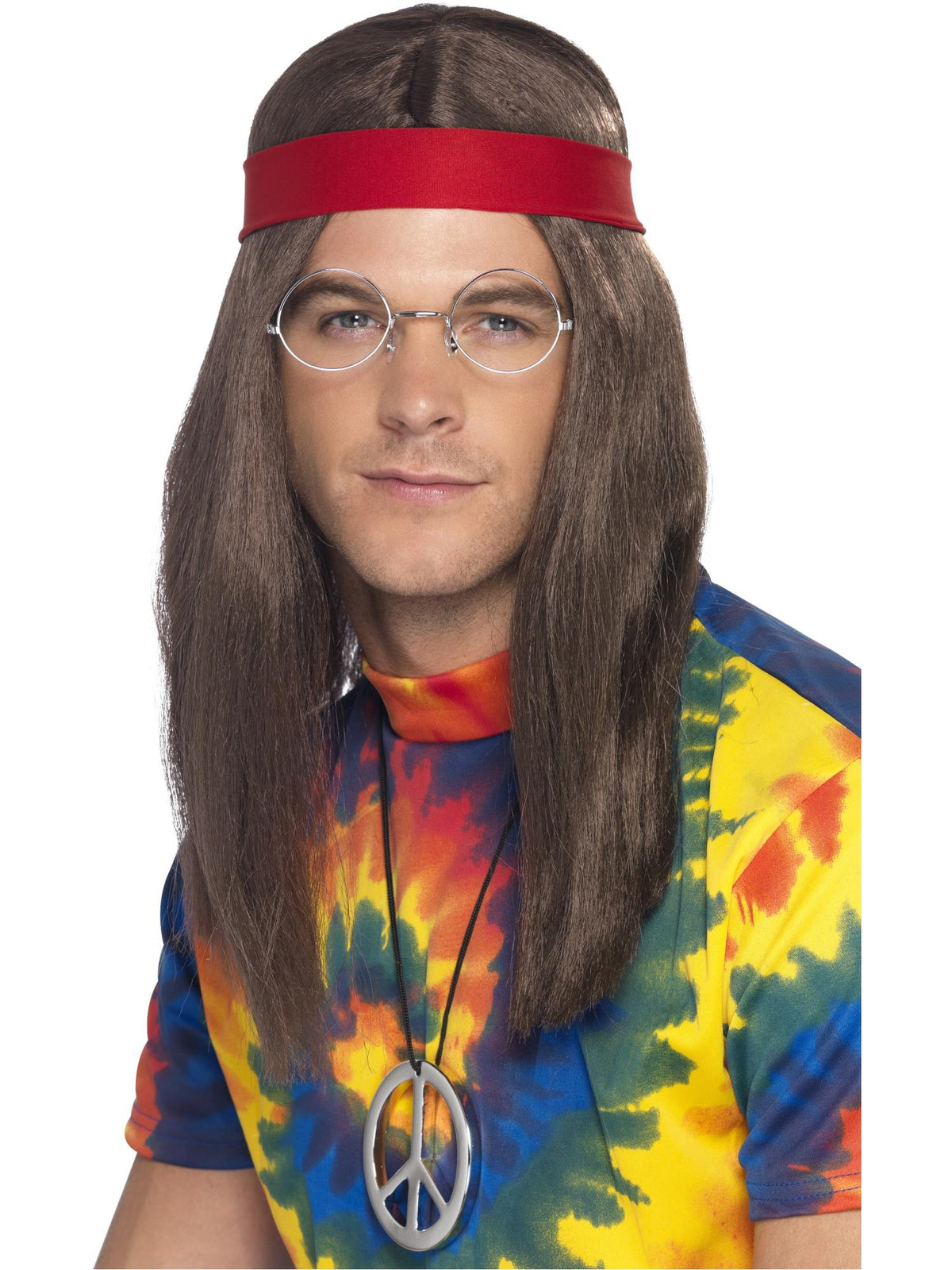 Smiffys Hippie Man Kit, Brown AC für Herren