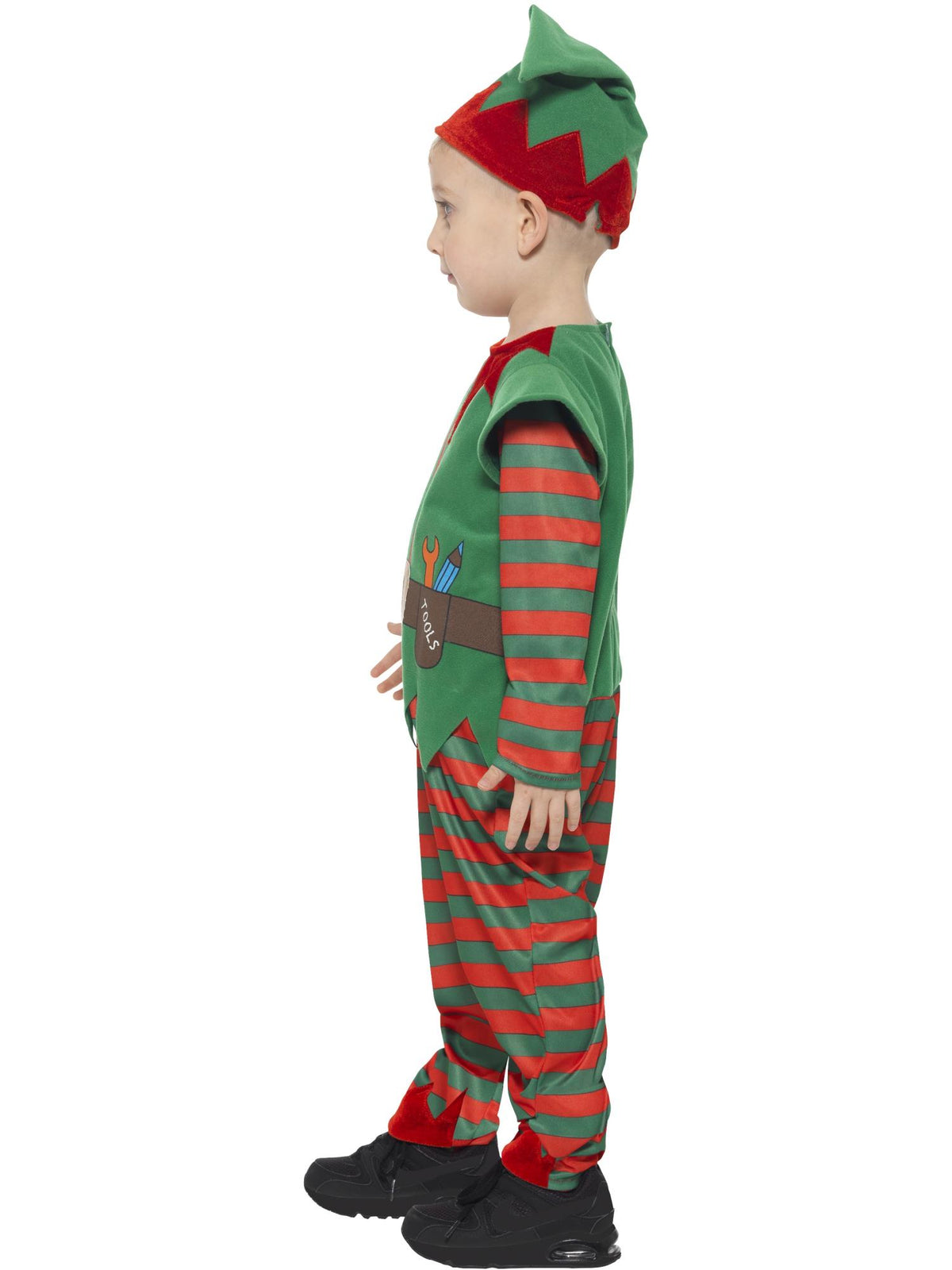 Smiffys Elf Toddler Costume, Red & Green CS für Unisex