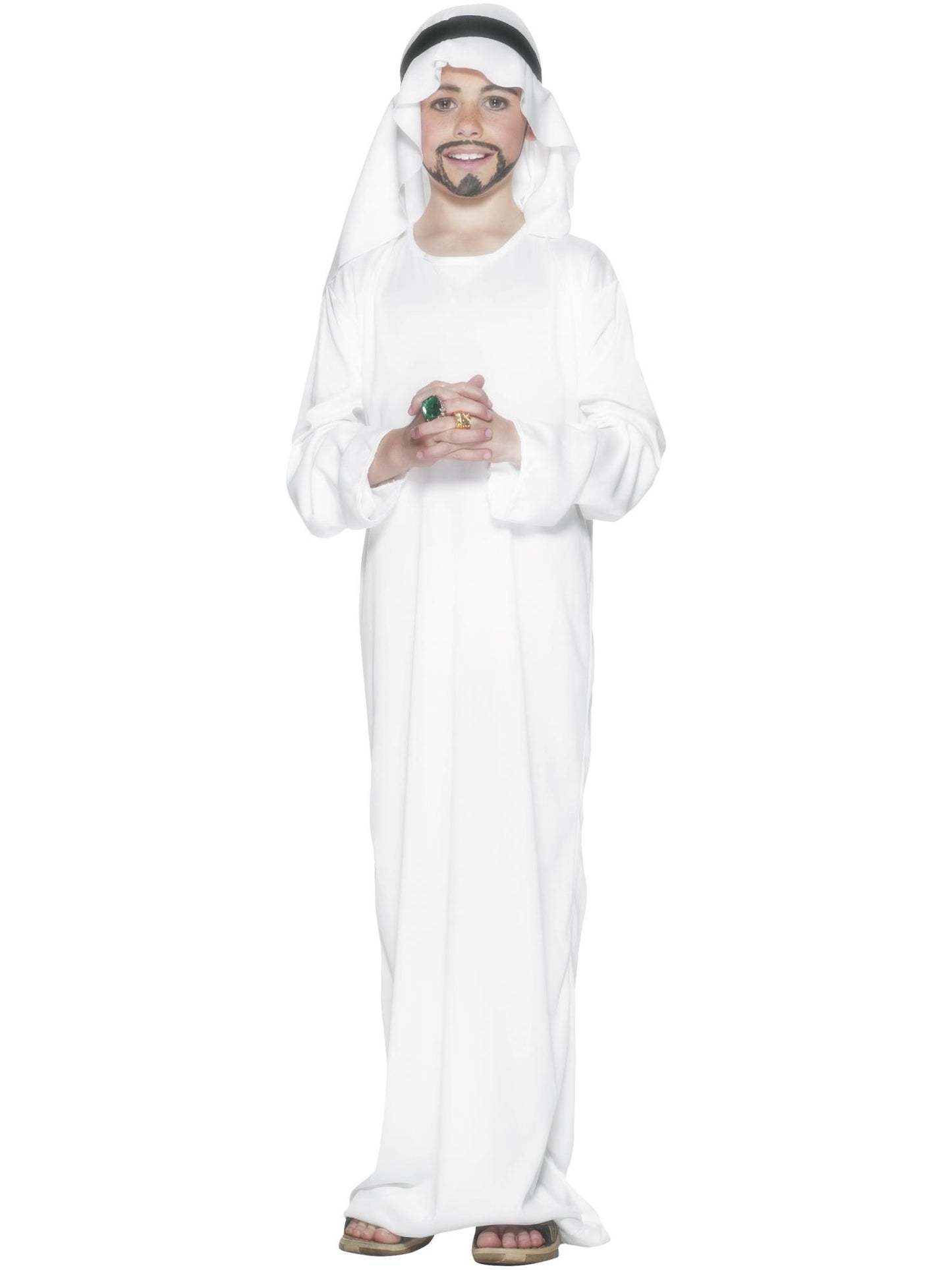 Smiffys SANTA Arabian Costume, White CS für Unisex