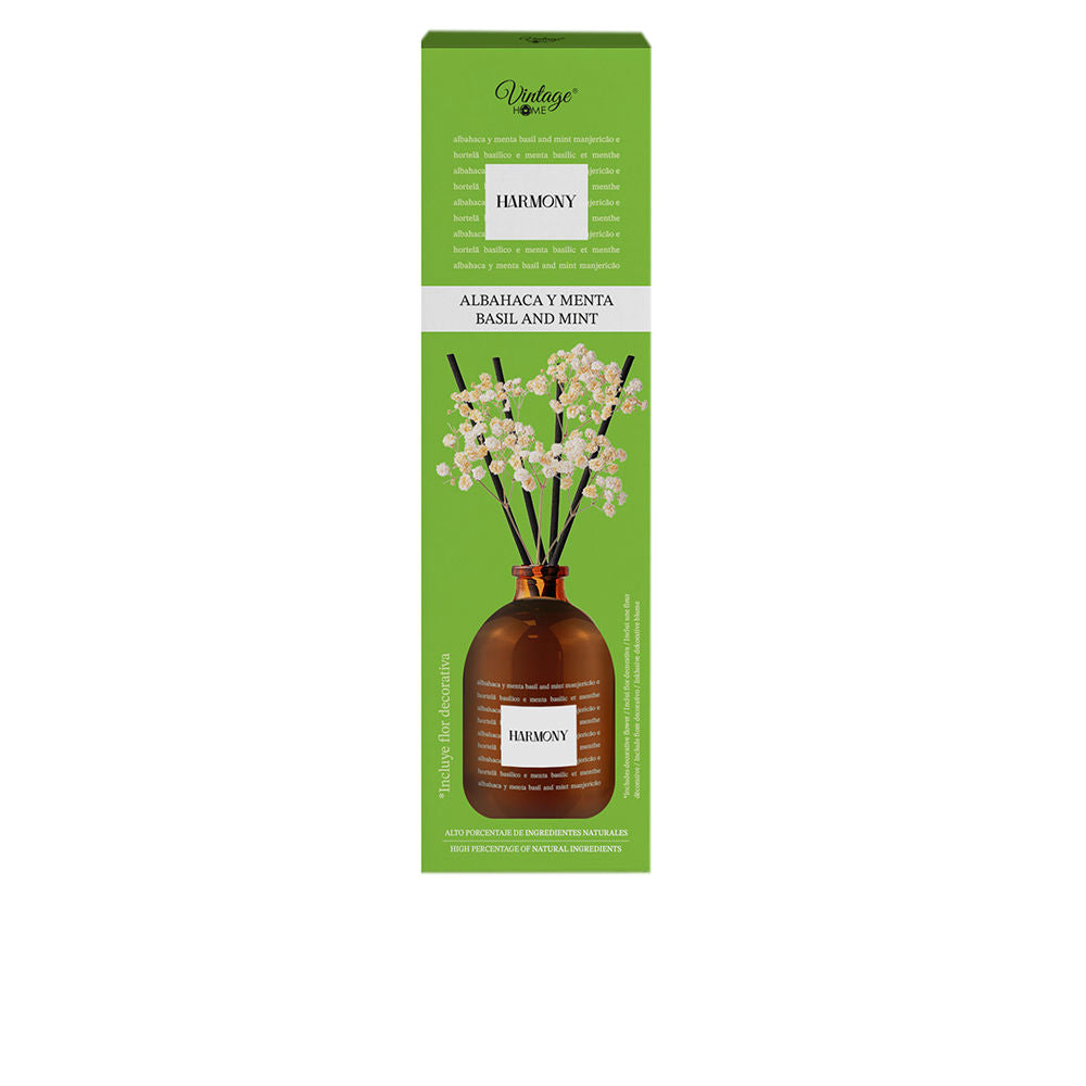 HARMONY air freshener reed diffuser #basil and mint 95 ml
