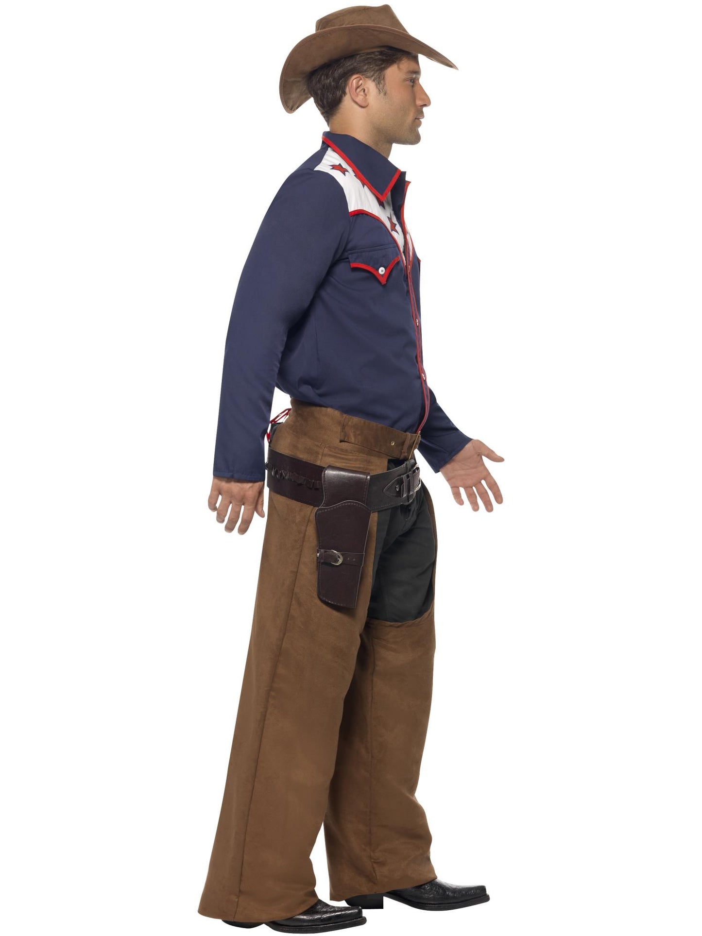 Smiffys COWBOYGIRL Rodeo Cowboy Costume, Blue CS für Unisex