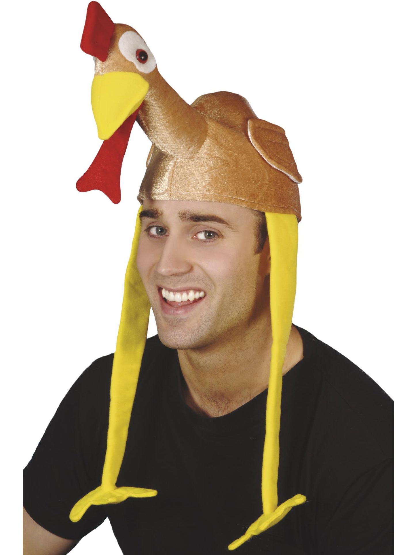 Smiffys CHRISTMAS Gobbler Bonnet Turkey Hat, Brown für Unisex