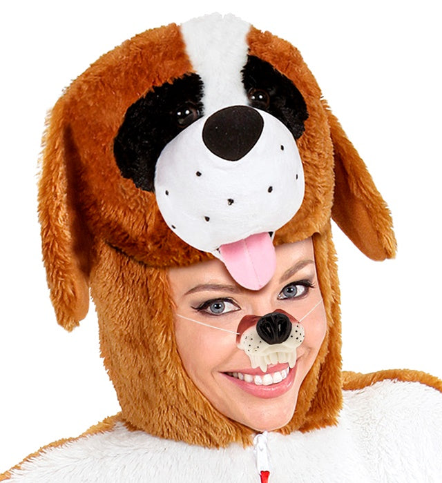 Detailreiche Hundeschnauze als Kostümzubehör für Fasnacht und Karneval