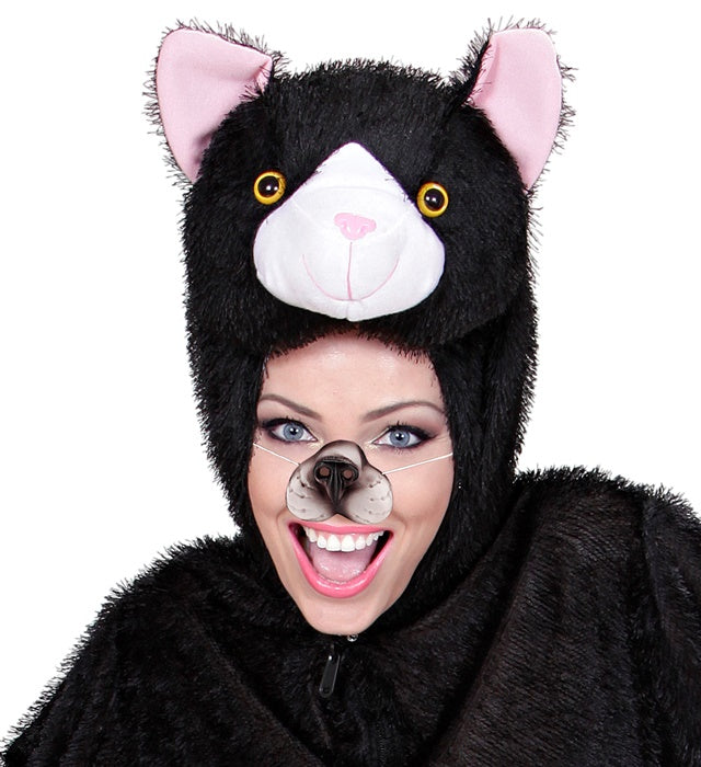 Realistische Katzenschnauze als Kostümzubehör für Fasnacht und Karneval