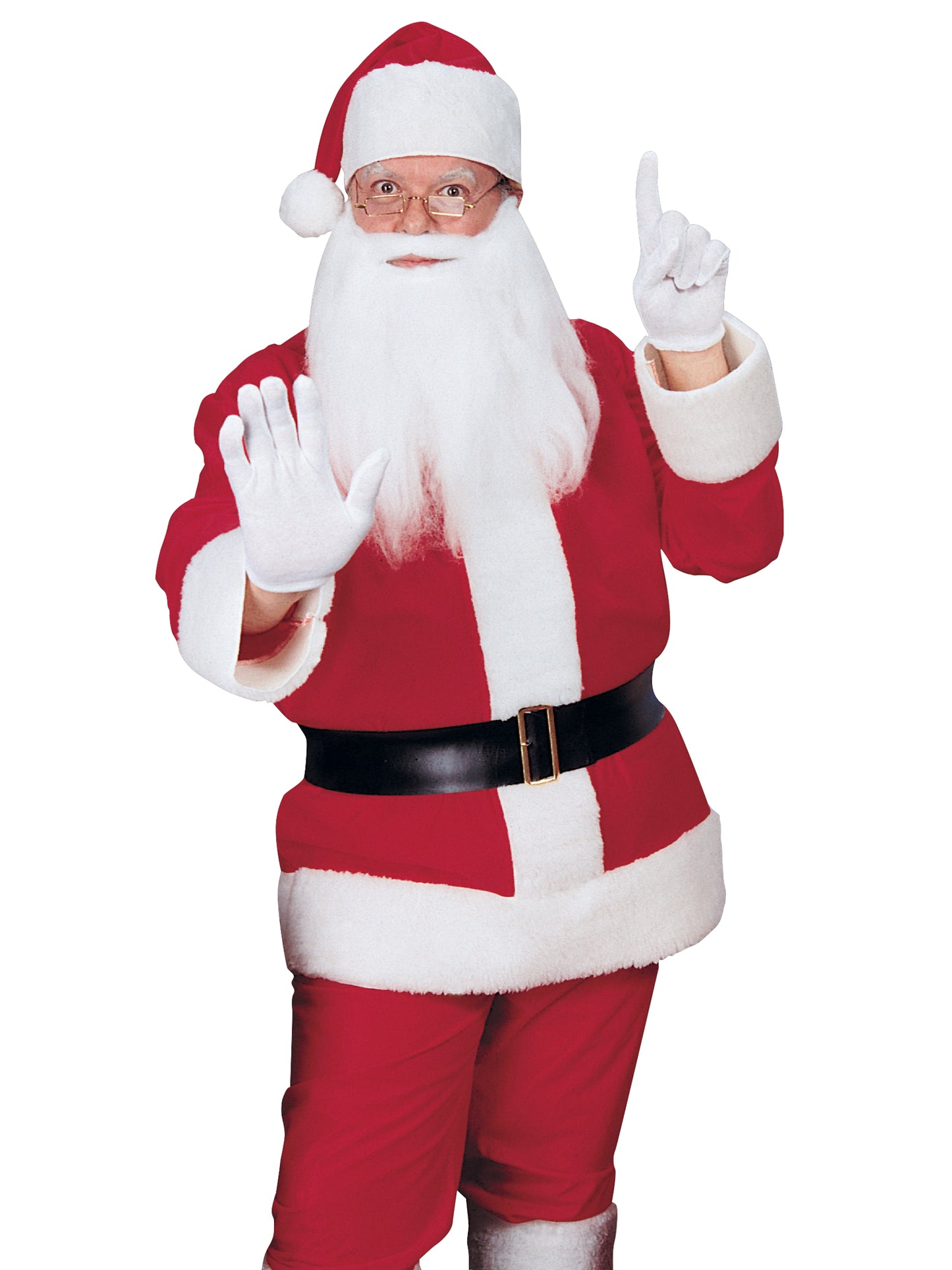 Rubies Classic Flannel Santa Suit Kostüm für Erwachsene