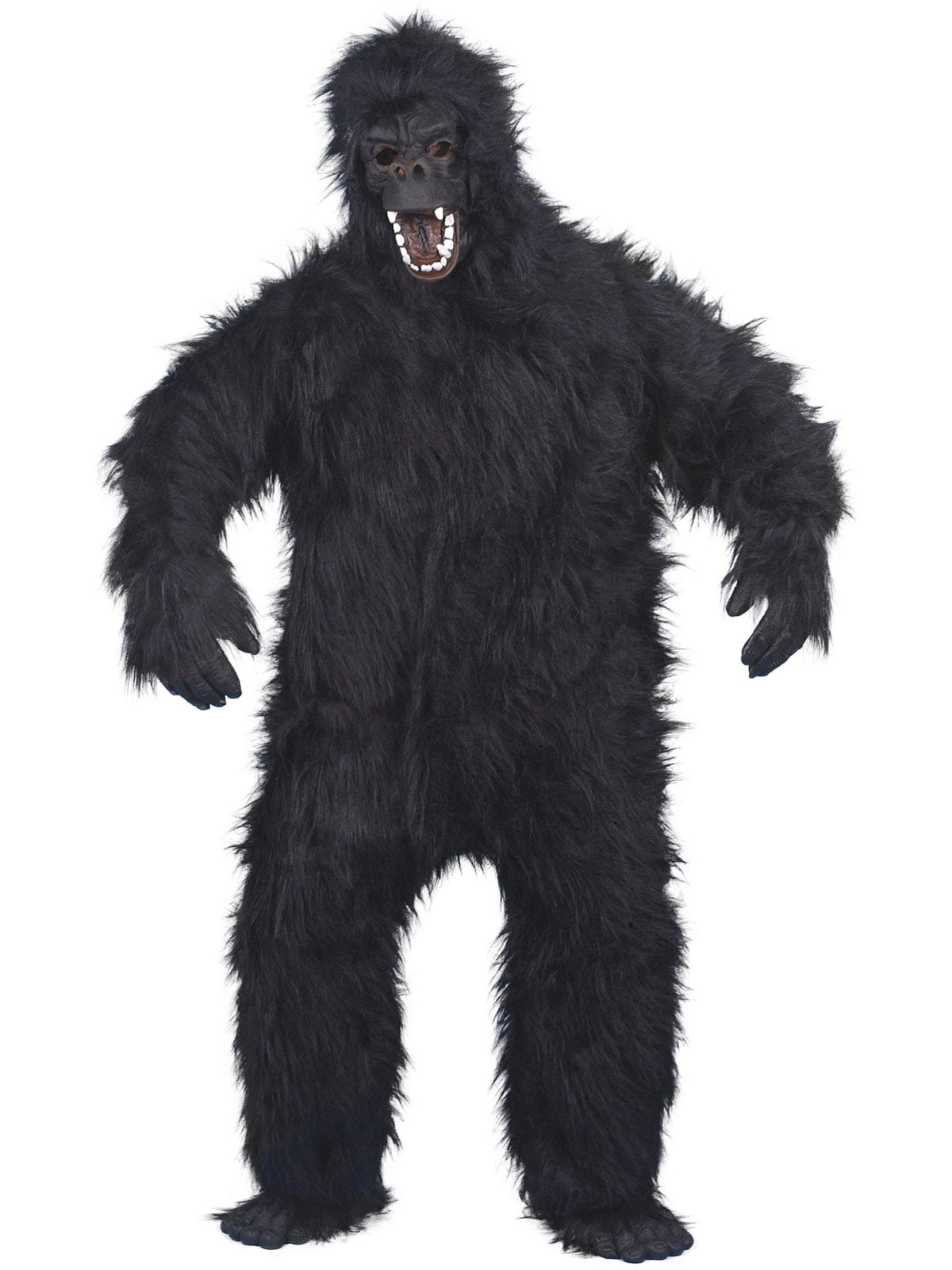 Smiffys Gorilla Kostüm Schwarz für Erwachsene mit Maske
