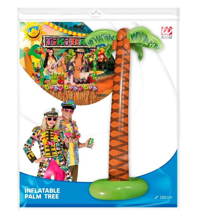 Aufblasbare Palme 180 cm als tropische Dekoration für Fasnacht und Karneval