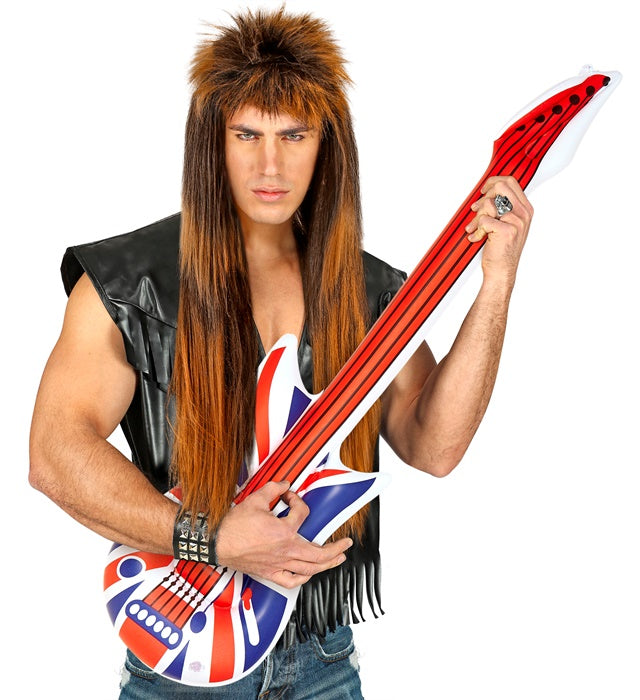 Aufblasbare Gitarre mit britischer Flagge 105 cm lang