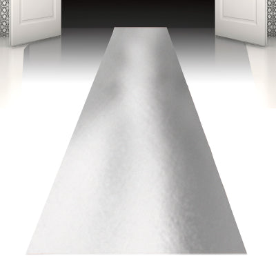 Boland Selbstklebender Silber Teppichläufer 450x60 cm für Events