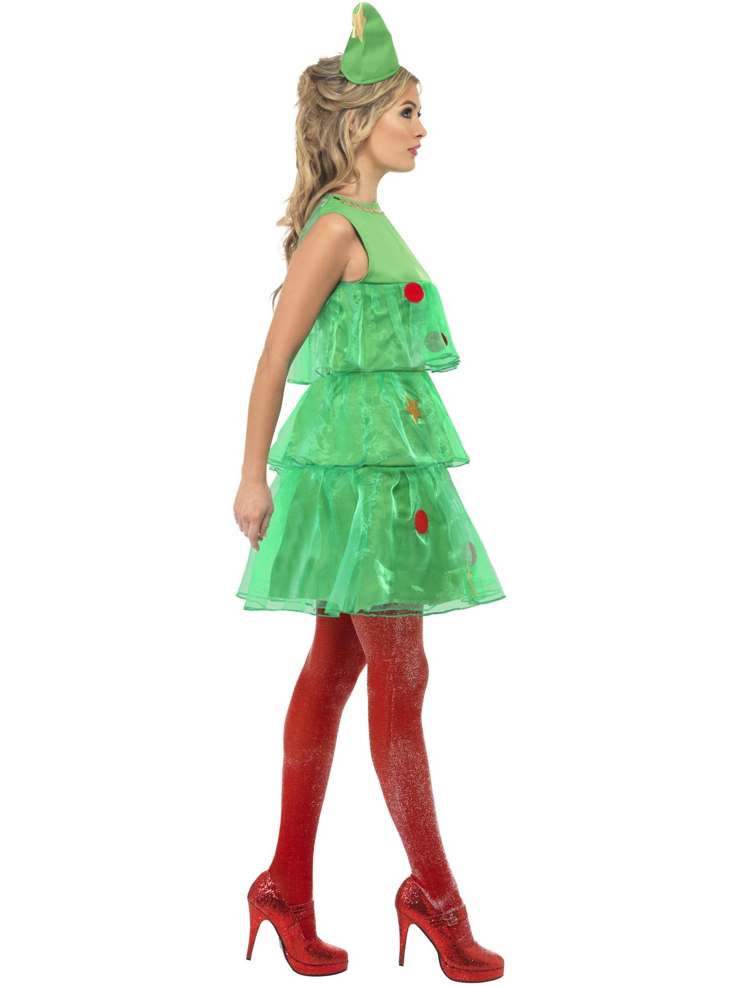 Smiffys SANTA Christmas Tree Costume, Green CS für Damen