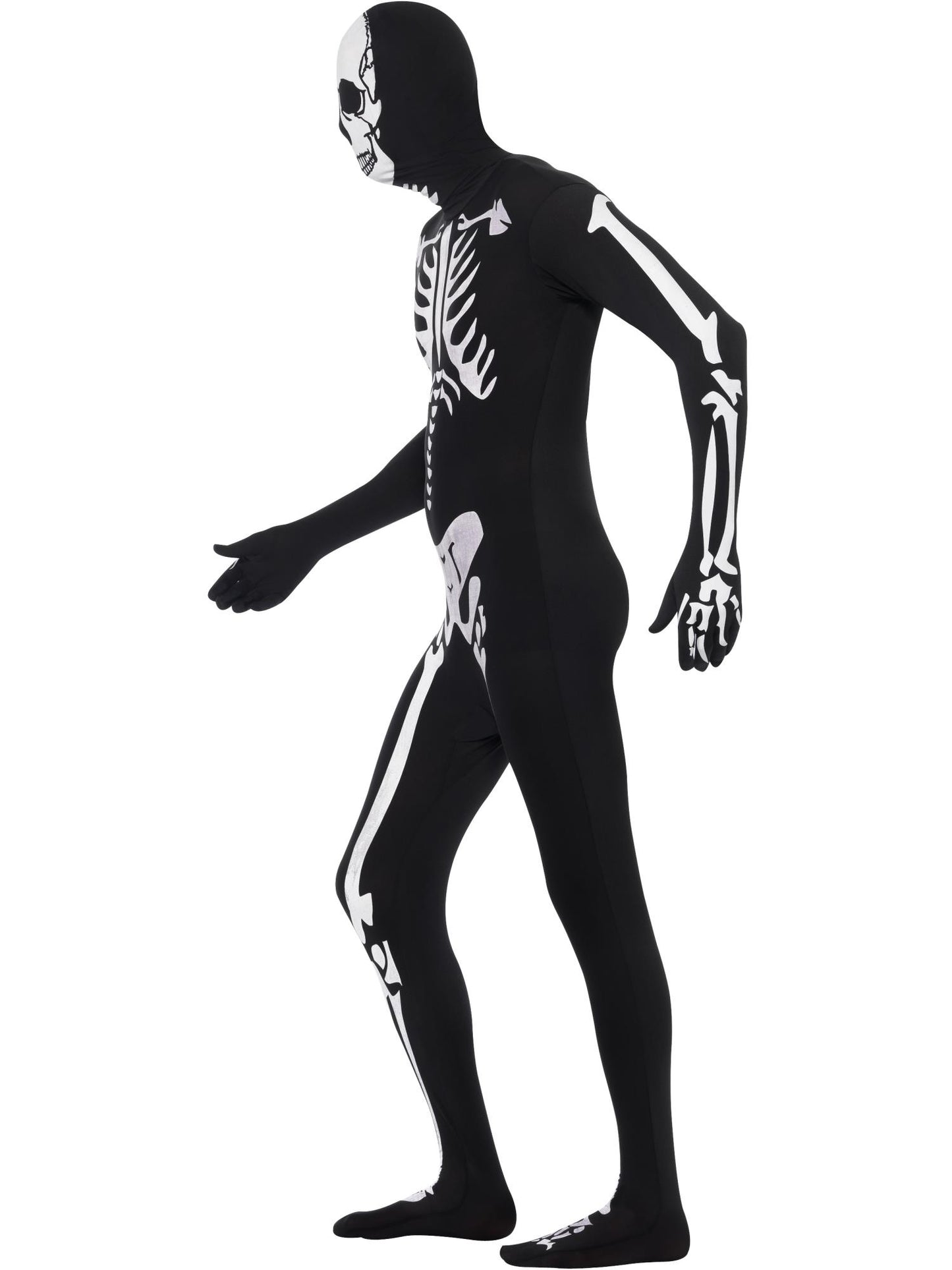Smiffys Skeleton Second Skin Costume, Black CS für Unisex