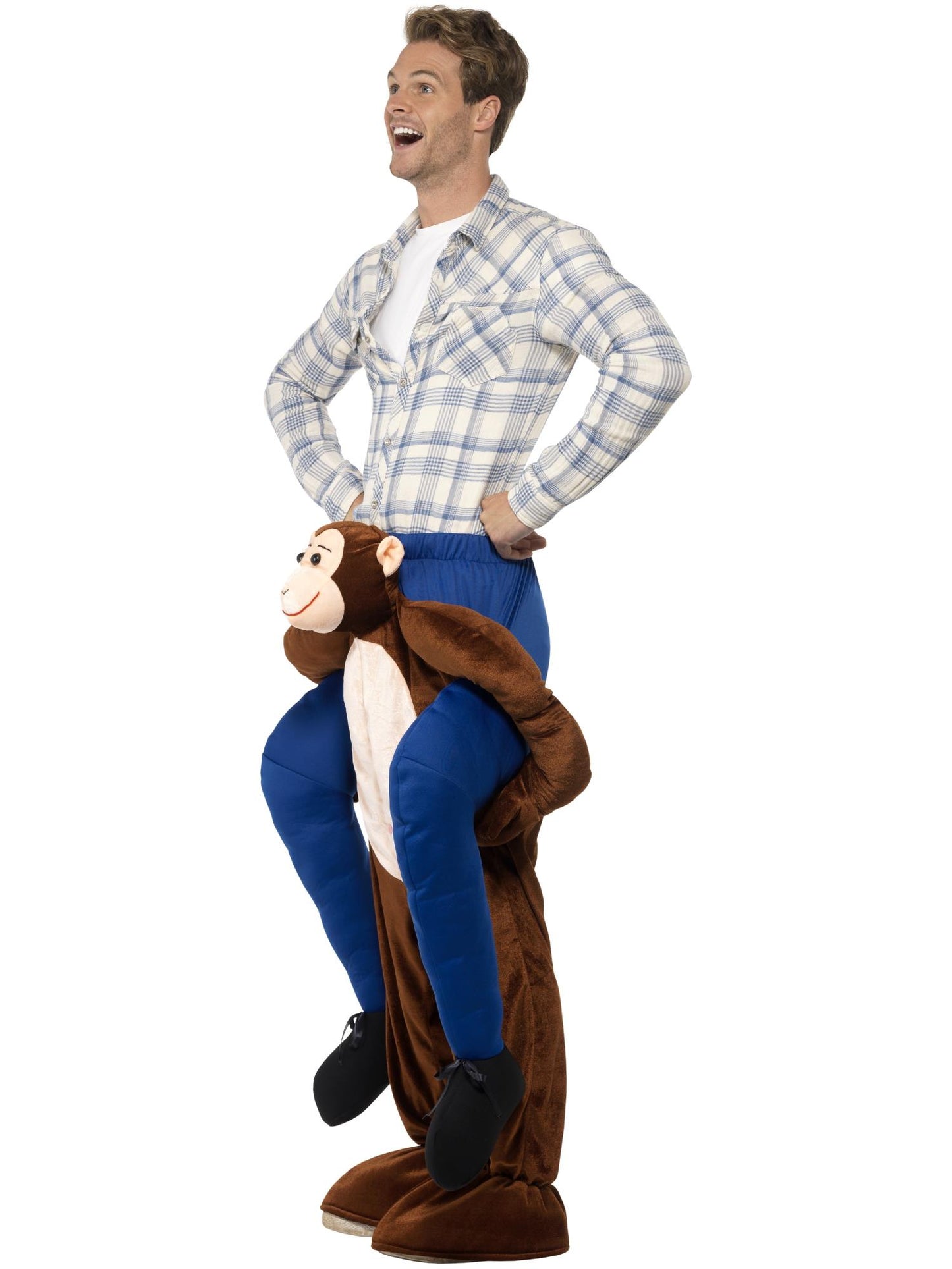 Smiffys ANIMAL Piggyback Monkey Costume, Brown CS für Unisex