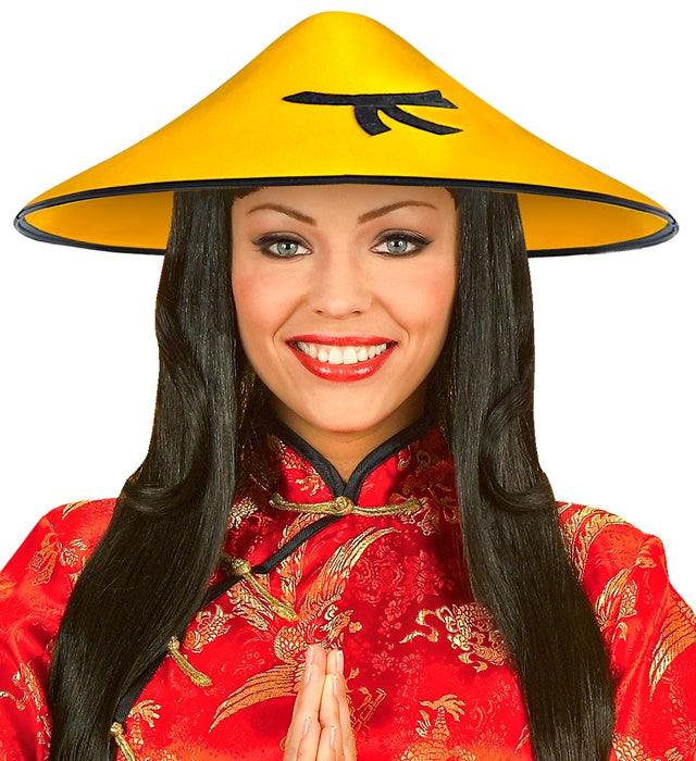 Filzhut im traditionellen chinesischen Stil als Kostümzubehör für Fasnacht