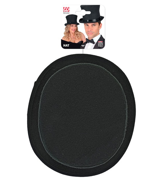 "SCHWARZER ZYLINDER WOLLFILZOPTIK" 16 cm Schwarz
