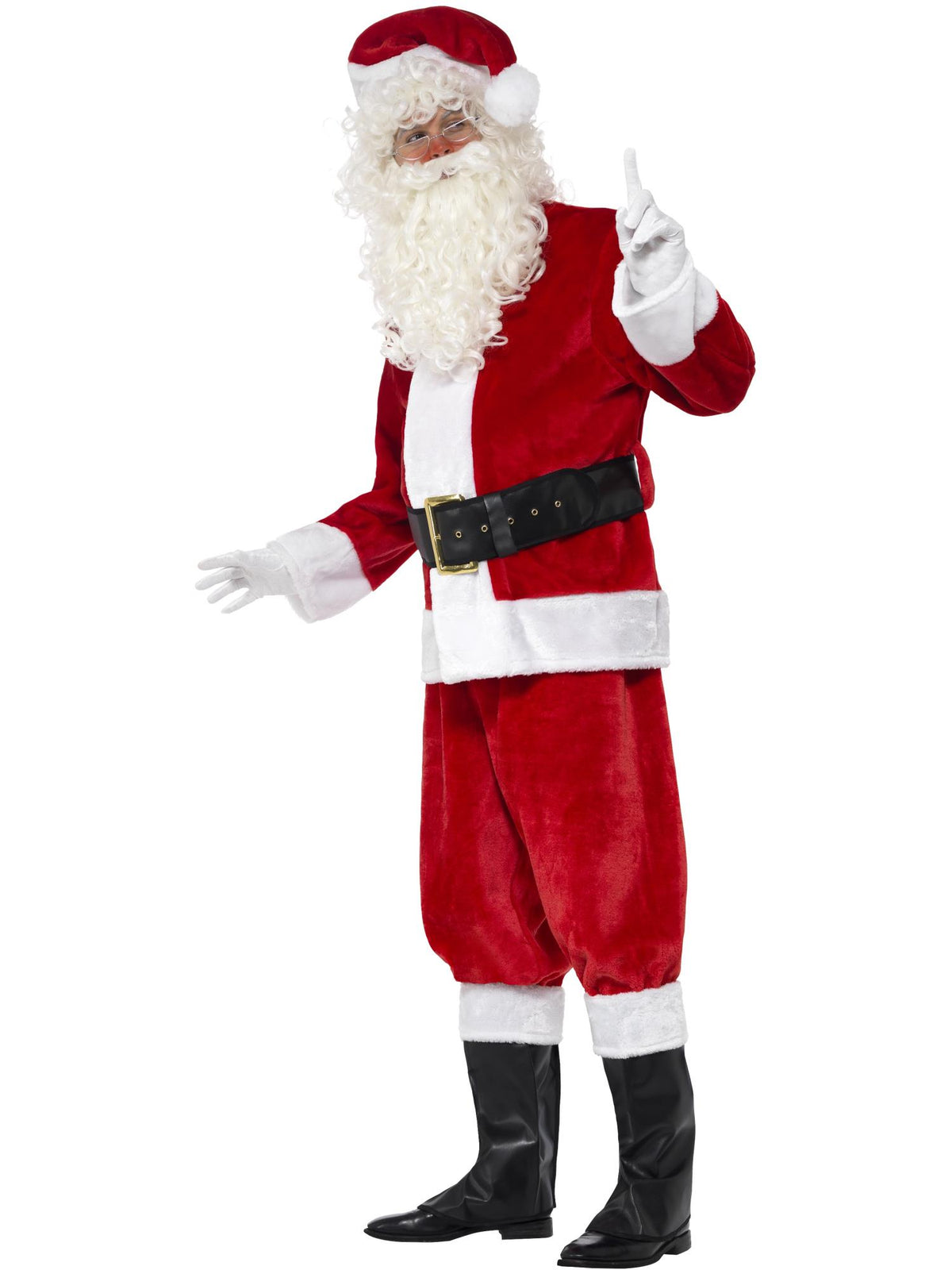 Smiffys Deluxe Santa Costume & Hat, Red CS für Herren