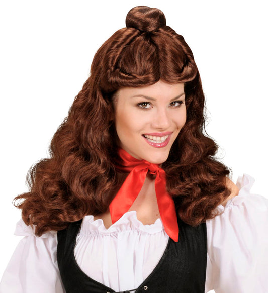 Rotes Satin-Halstuch als Accessoire für Fasnacht und Karneval