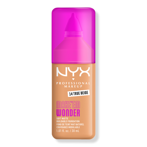 NYX NYX Make'em Wonder Foundation 14 True Beige 30 ml Flüssige Foundation