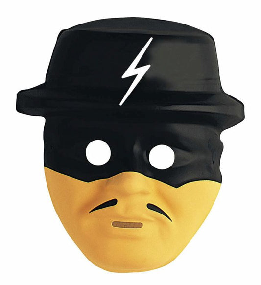 Kinder-Maske Held der Banditen aus Kunststoff für Fasnacht und Karneval