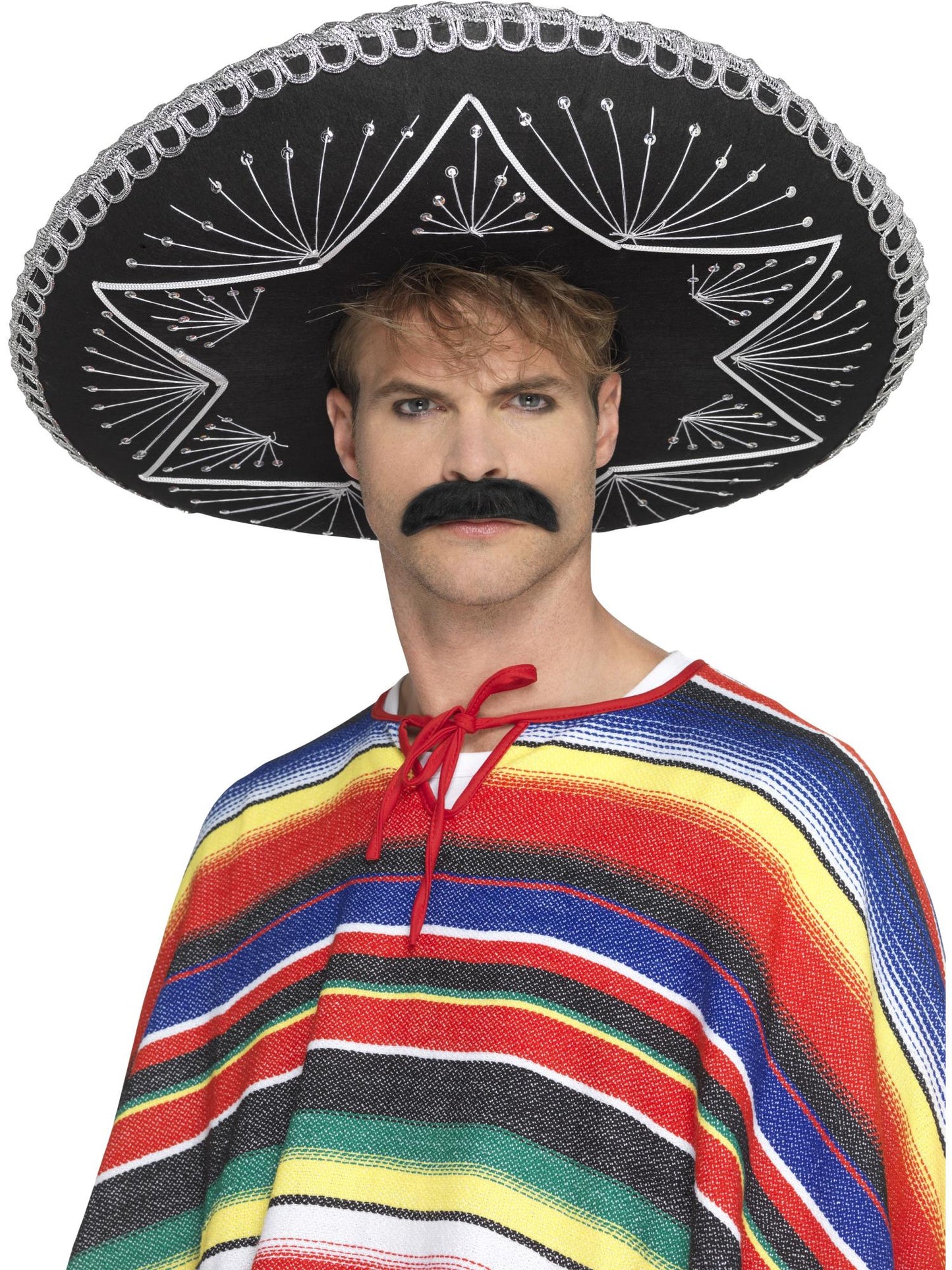Smiffys MEXICAN Deluxe Authentic Sombrero, Black HA für Herren