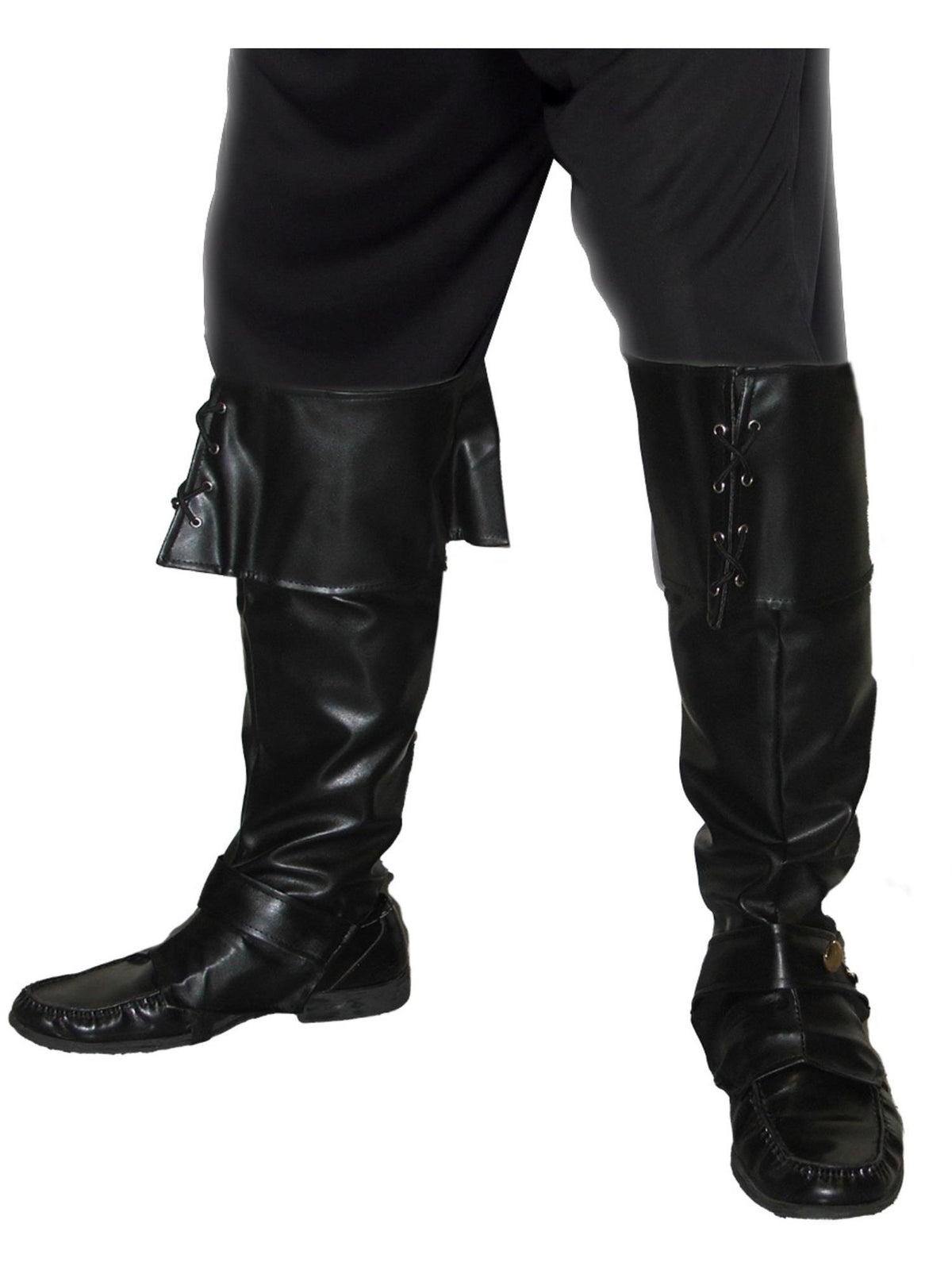 Smiffys Pirate Bootcovers, Black für Herren