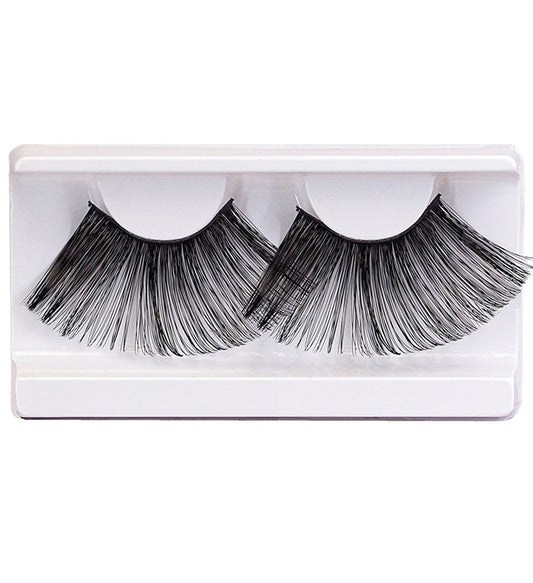 "SUPERLANGE SCHWARZE WIMPERN" mit Klebstofftube Schwarz
