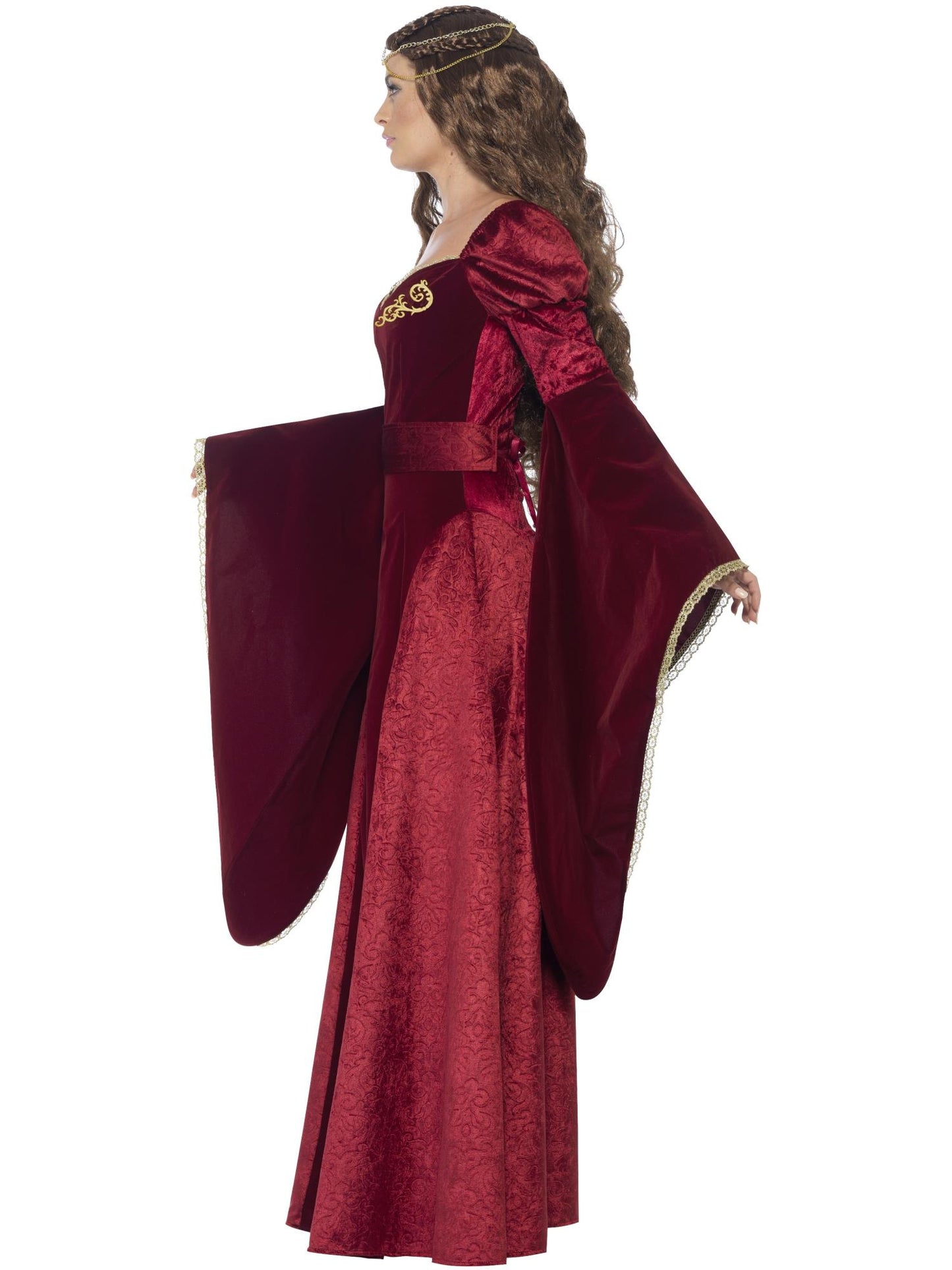 Smiffys Deluxe Medieval Queen Costume, Red CS für Damen