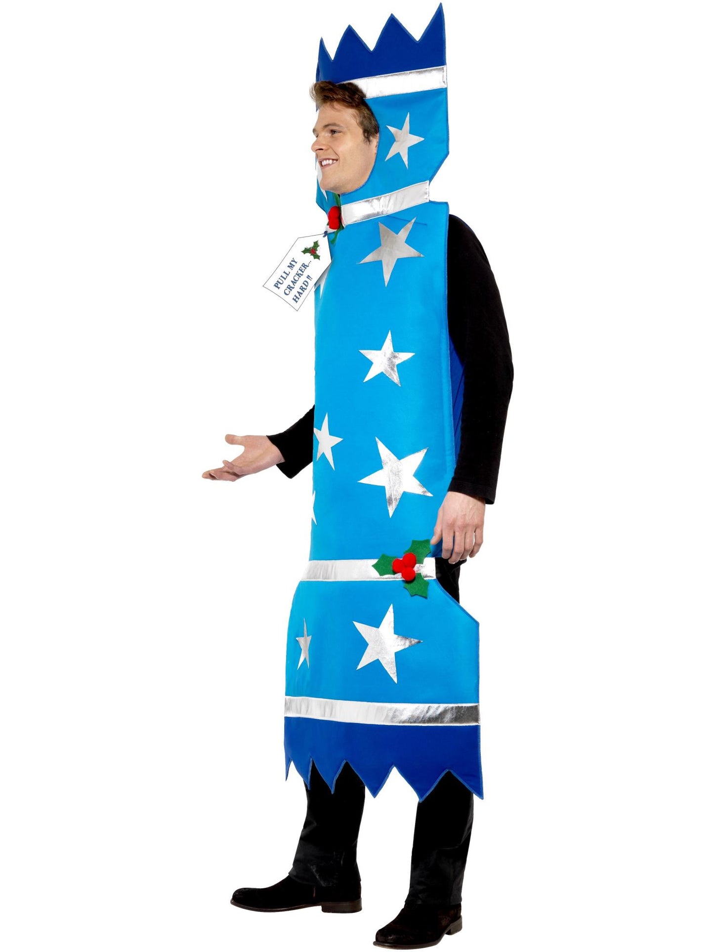 Smiffys SANTA Christmas Cracker Costume, Blue CS für Unisex