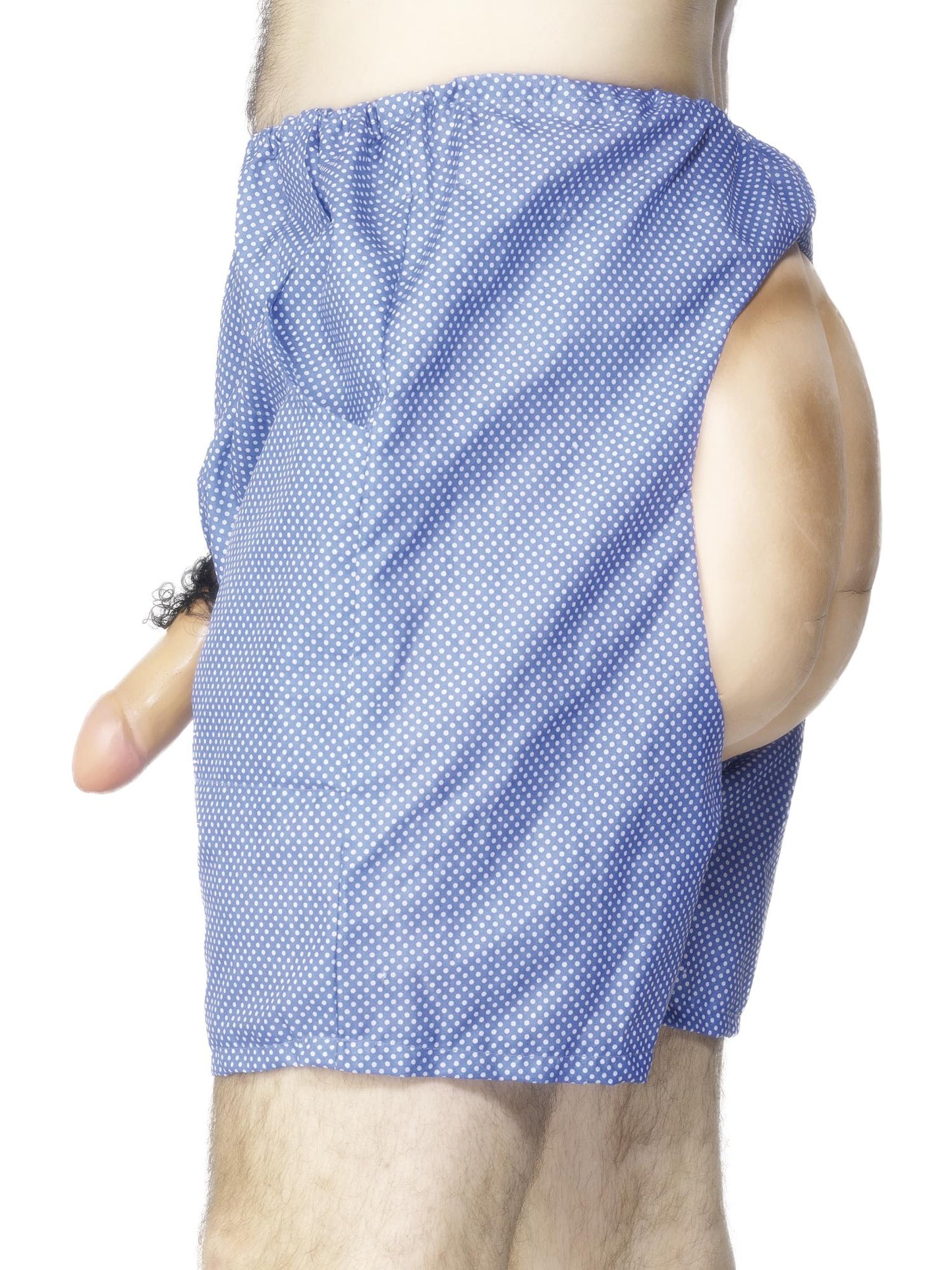 Smiffys HENPARTY Bum and Willy Shorts, Blue AC für Herren