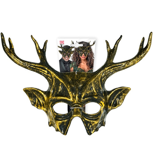 Detailreiche Baphomet Maske aus Hardplastik für Halloween und Fasnacht
