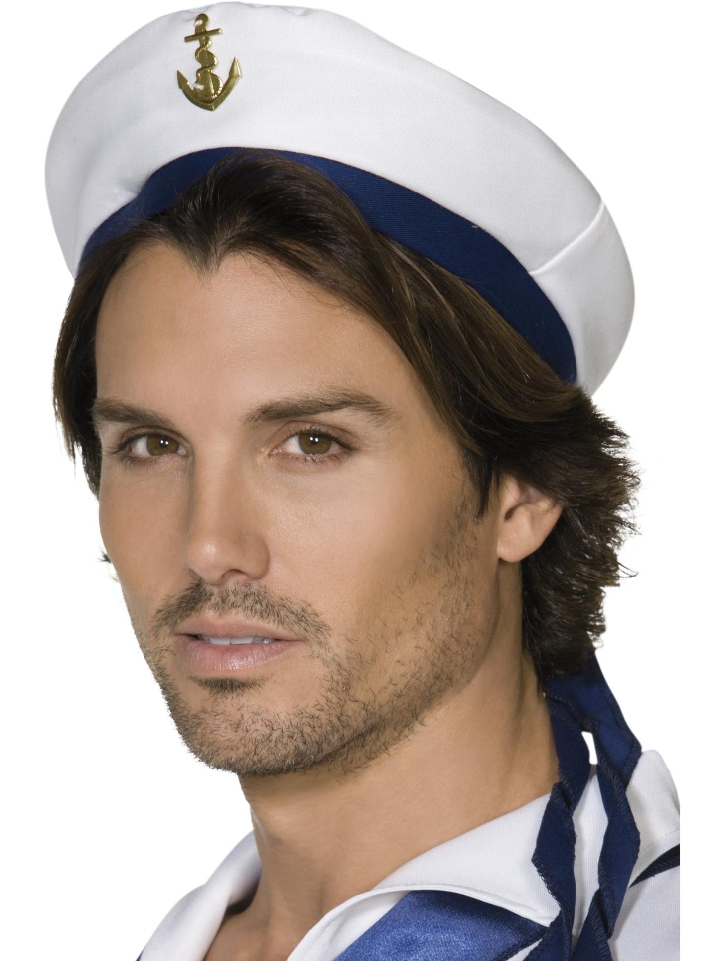 Smiffys TROOPS Sailor Hat, White für Herren