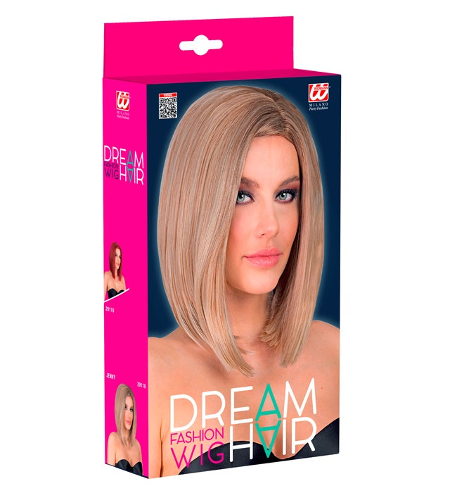 Blond-Braun Perücke Jenny in Dream Hair Qualität in farbiger Verpackung