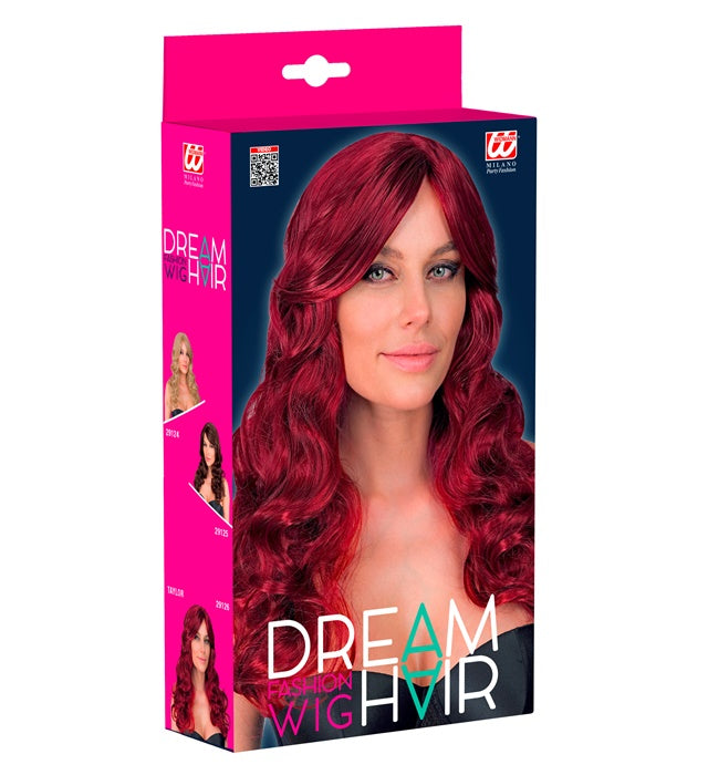 Rote Perücke Taylor aus Dream Hair in farbiger Box