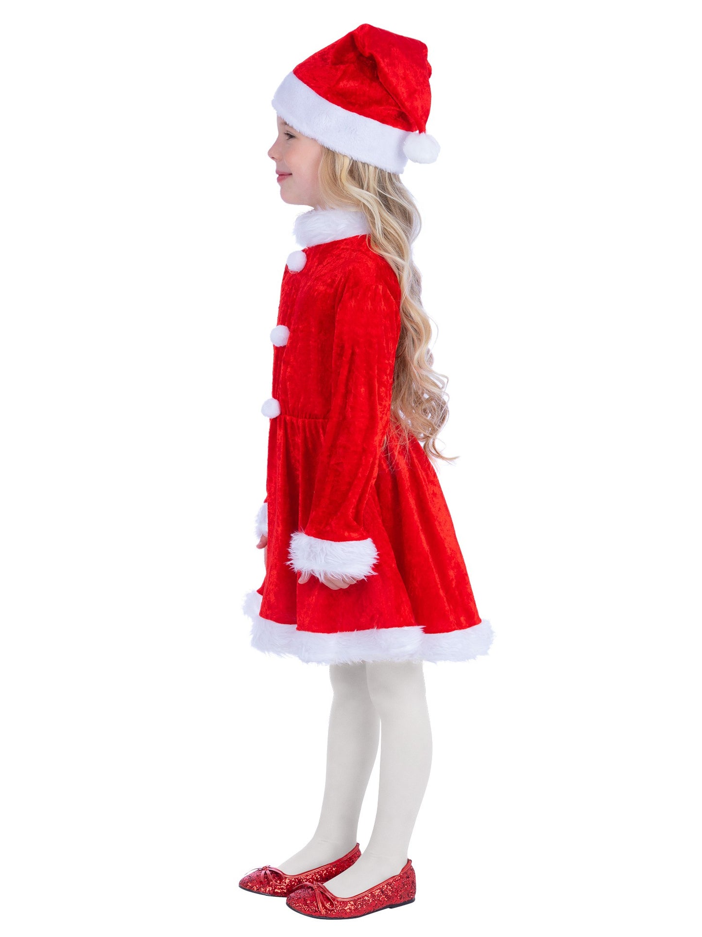 Smiffys Mini Miss Santa Costume, Red CS für Mädchen