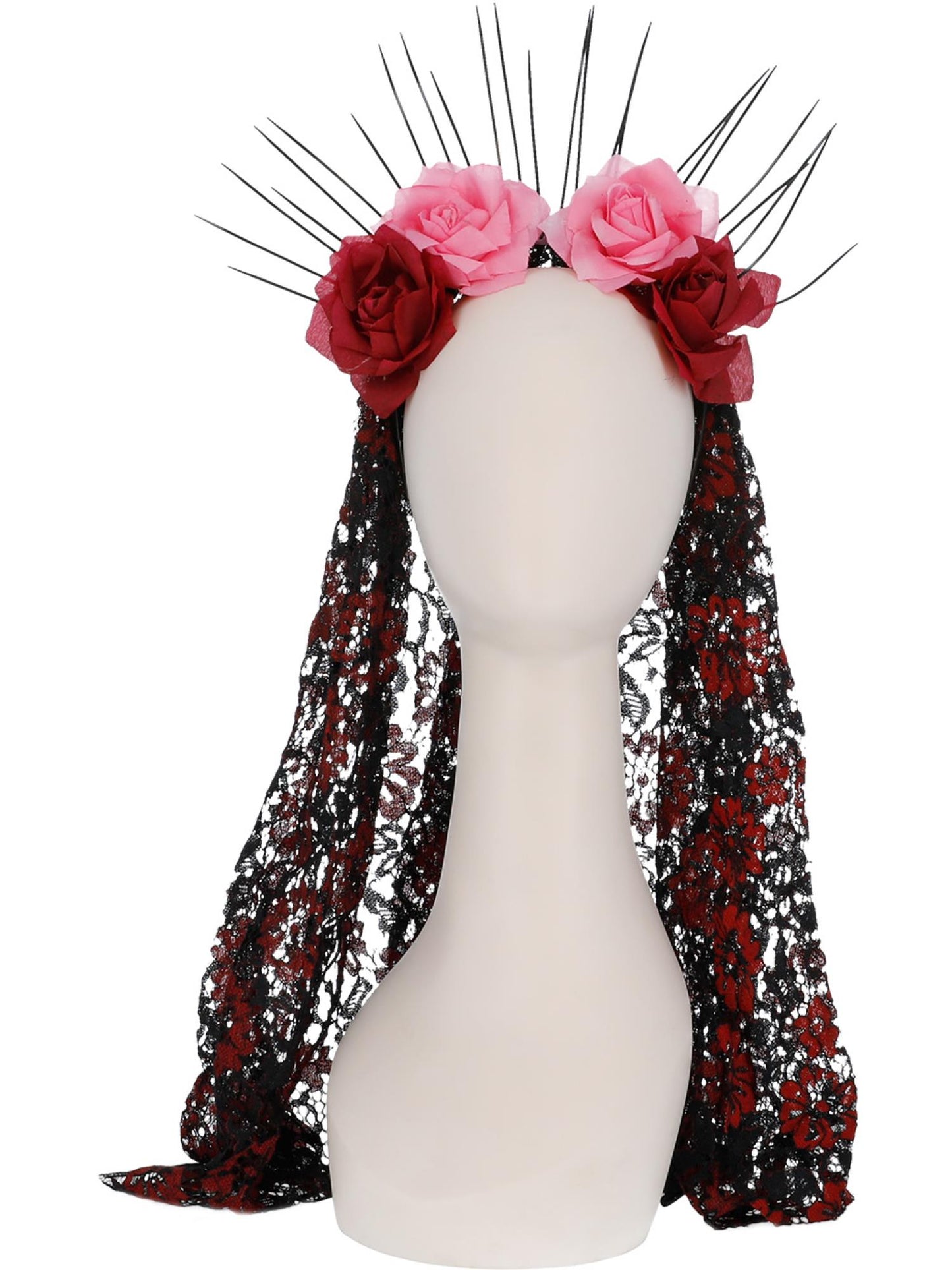 Smiffys DOTD LADY Deluxe Sunburst Day of the Dead Headband HA für Damen