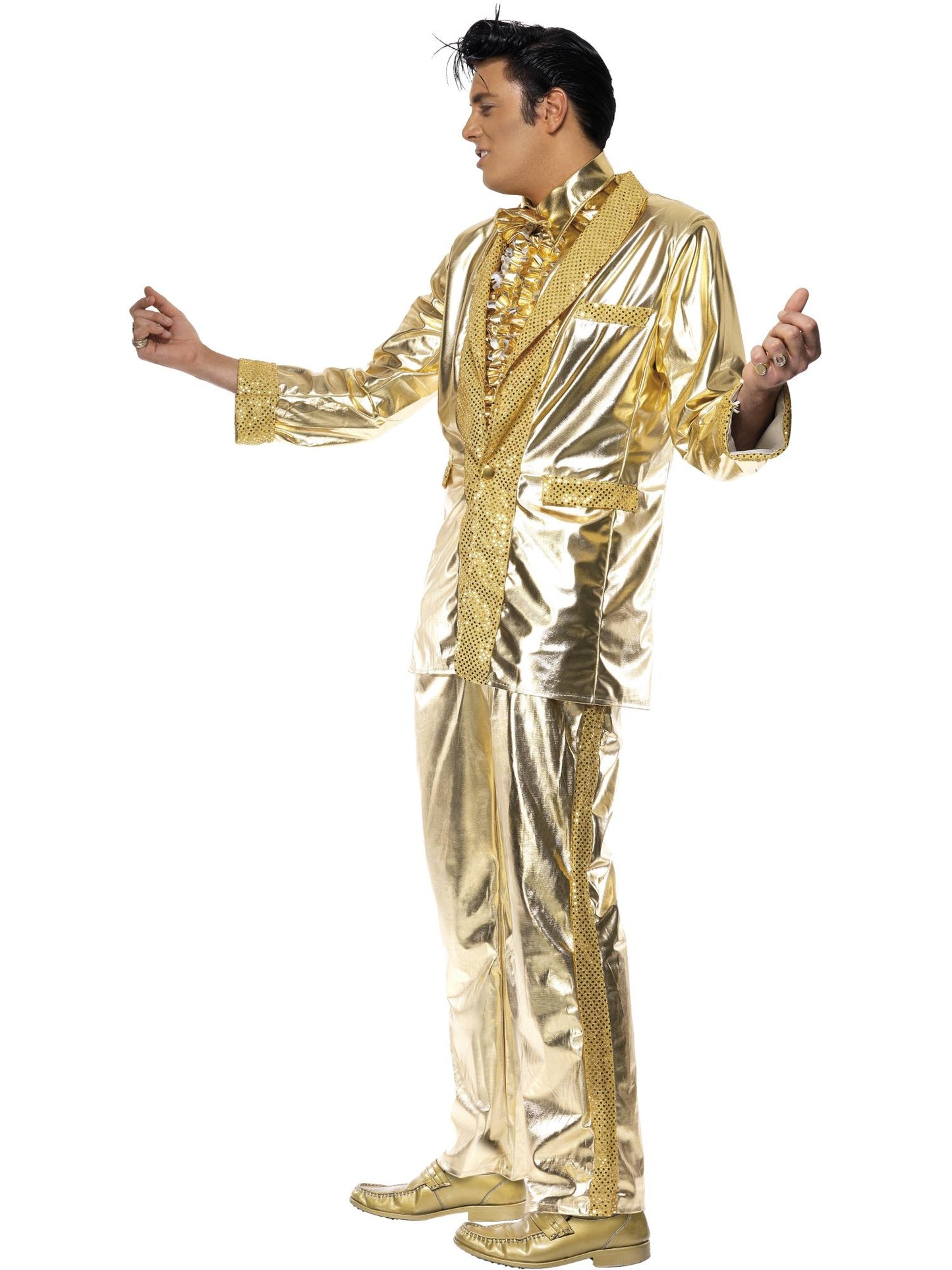 Smiffys ELVISPRES Elvis Costume, Gold CS für Herren