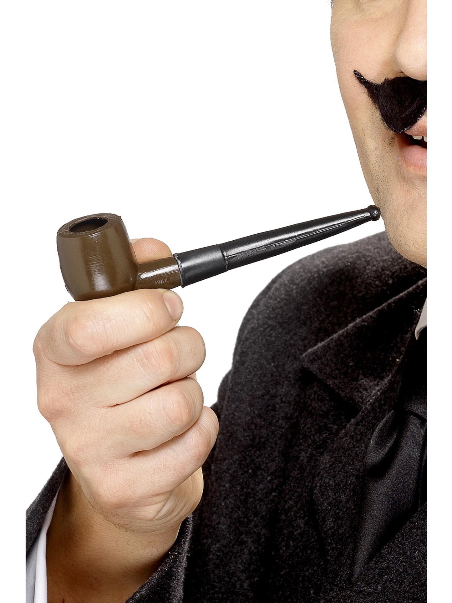 Smiffys HISTORICAL Tales of Old England Plastic Smoking Pipe, Brown AC für Herren