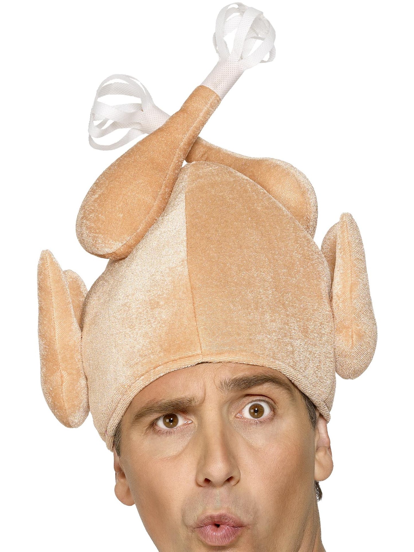 Smiffys CHRISTMAS Turkey Hat, Nude für Unisex