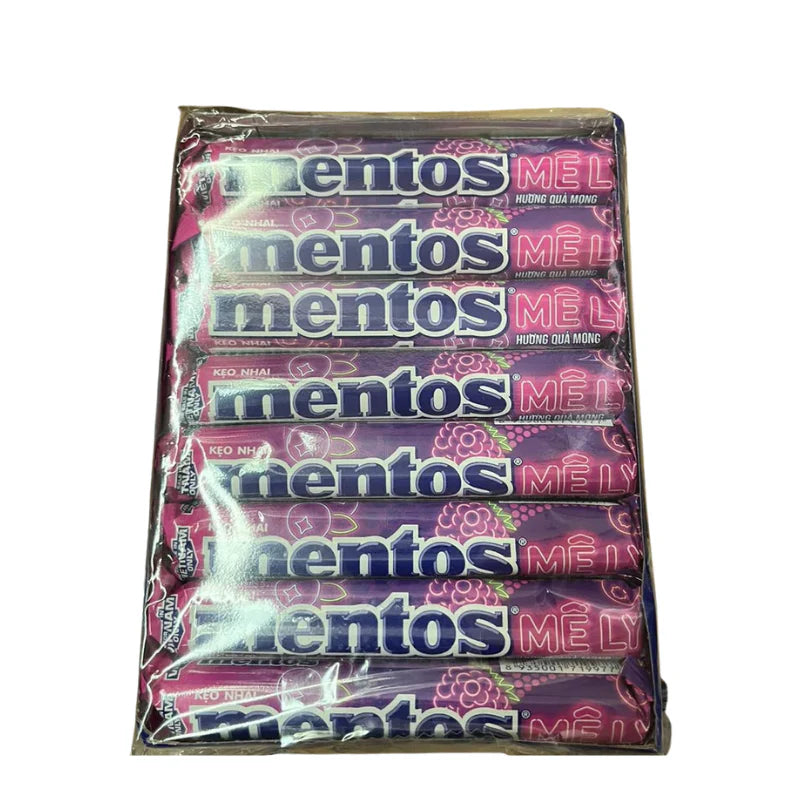 Skittles Mentos Chewing Candy Blueberry Raspberry – Detailansicht