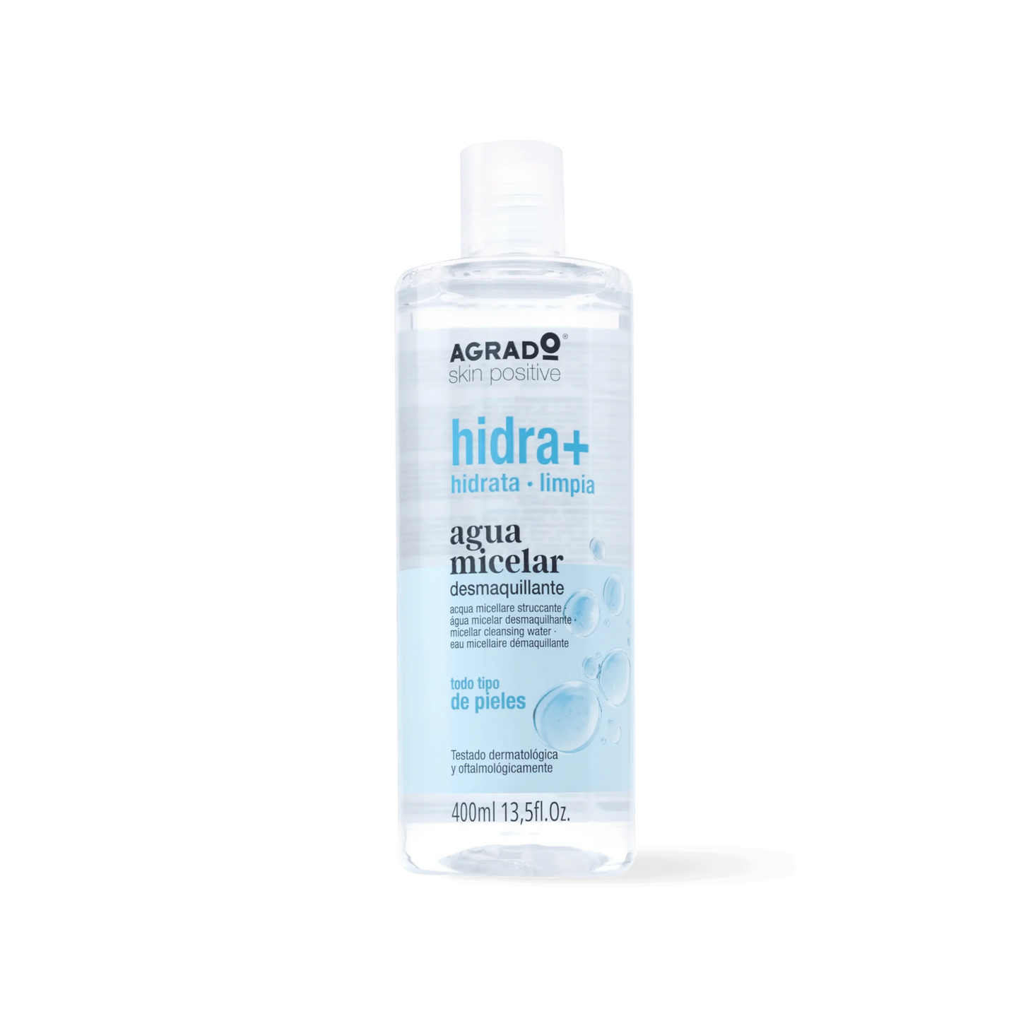 AGRADO AGRADO Agua Micelar Desmaquillante 400 ml Reinigungslösung Make-up Entferner Kosmetik