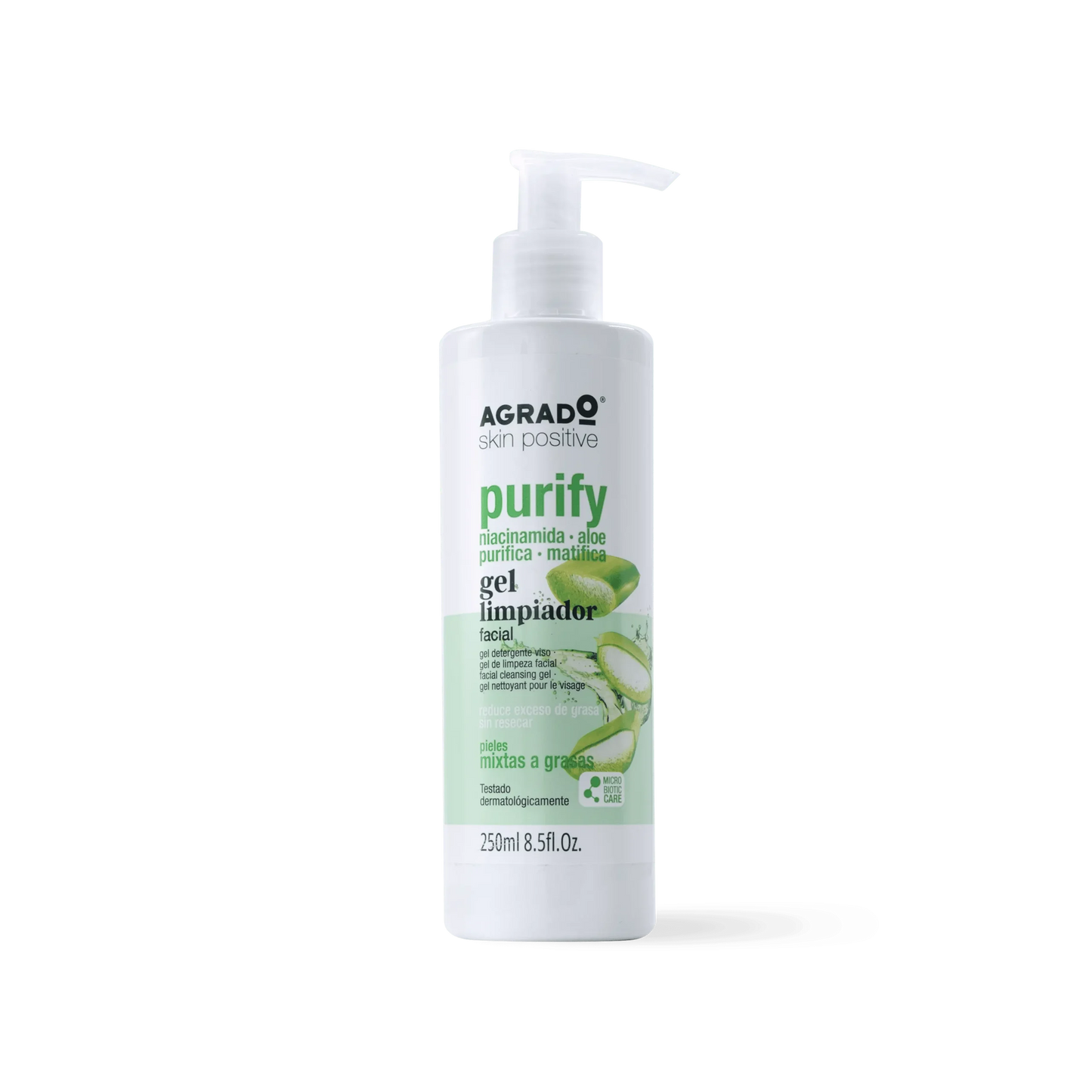 AGRADO AGRADO Gel Limpiador Facial Purify 250 ml Reinigungsgel für das Gesicht Kosmetik