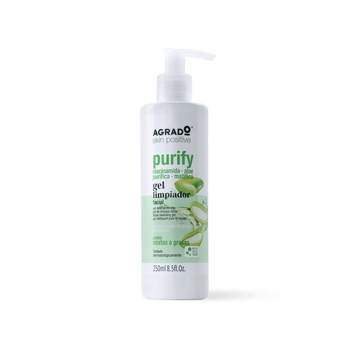 Agrado Gel Limpiador Facial Purify Gesichtsreinigungsgel 250 ml