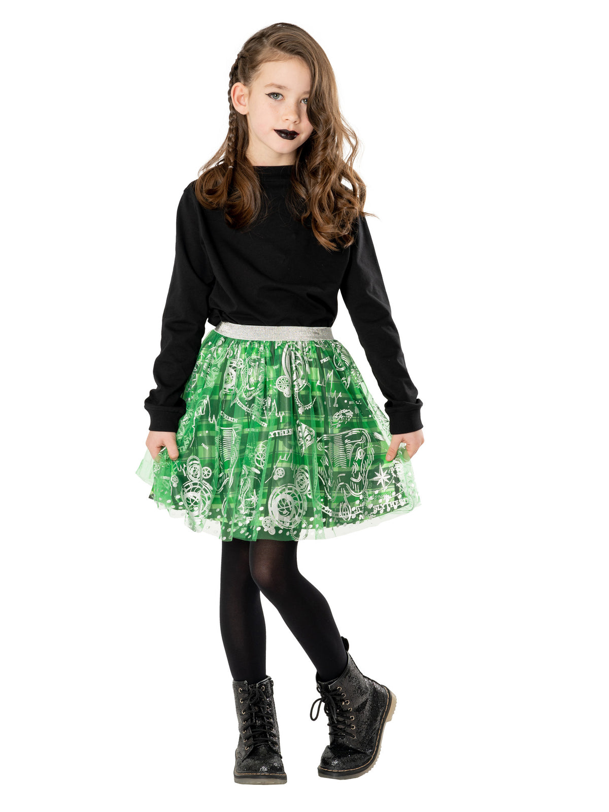 Rubies Slytherin Rock für Kinder Harry Potter Kostümteil – Seitenansicht