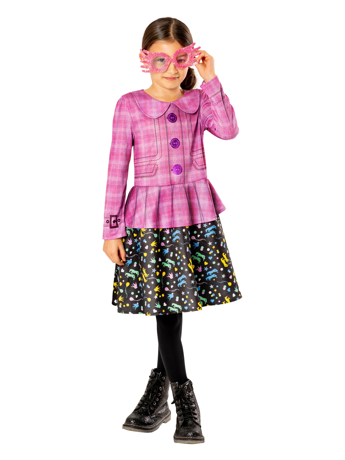 Rubies Luna Lovegood Kinderkostüm für Mädchen mit Kleid und Stoffbrille – Verpackung