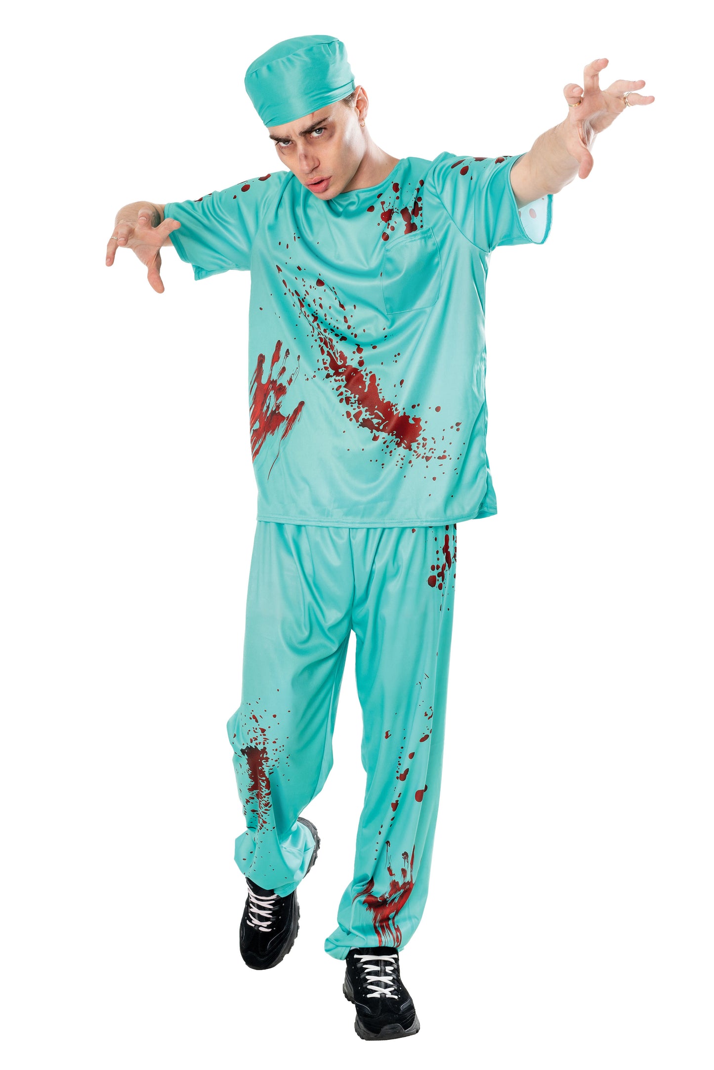 Rubies Bloody Doctor Kostüm für Herren mit Oberteil und Hose