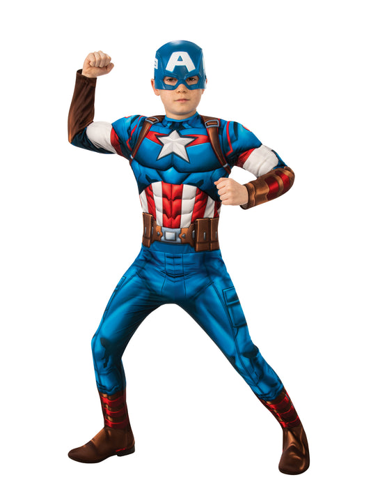 Rubies Captain America Kinderkostüm für Jungen mit Maske – Marvel Superheldenkostüm – Produktansicht