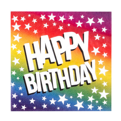 Boland Happy Birthday Papierservietten 20 Stück 33 x 33 cm
